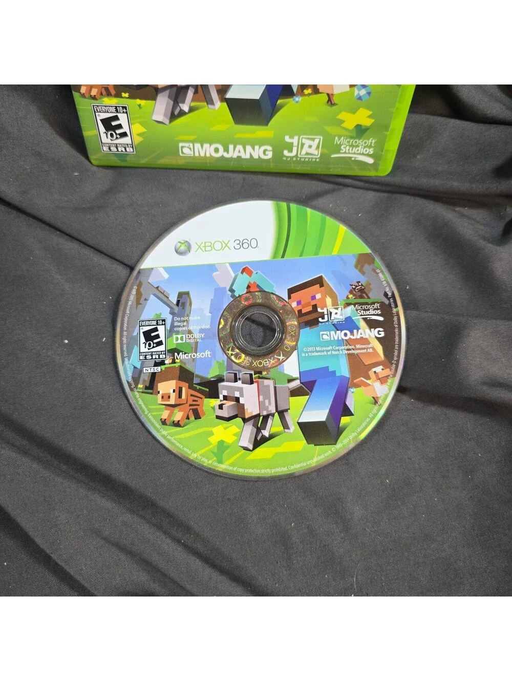 Minecraft (Microsoft Xbox 360) Authentic, tested/works